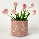 Pink Hare Bough Pot