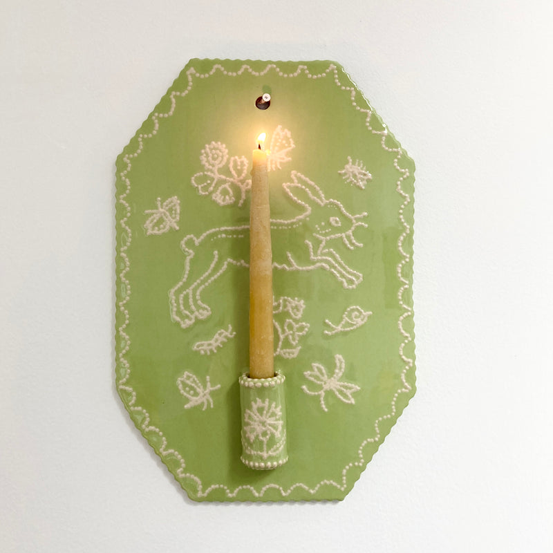 Green Hare Sconce