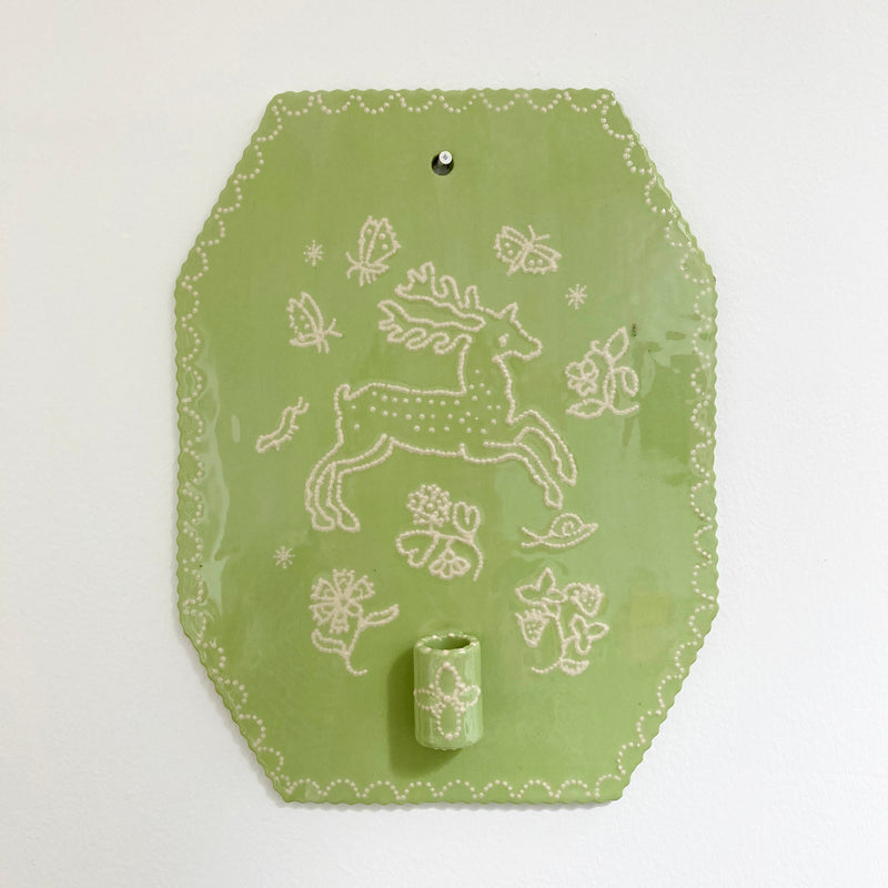 Green Stag Sconce