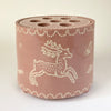Pink Stag Bough Pot