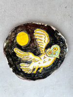 Yellow Owl  Plate