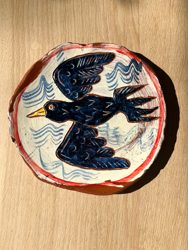 Blue Crow Plate