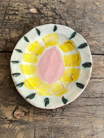 Oval Pink Daisy Platter 3