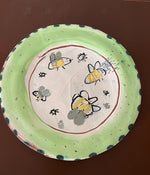 Green Bumble Bee Plate