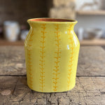 Yellow Portrait Vase