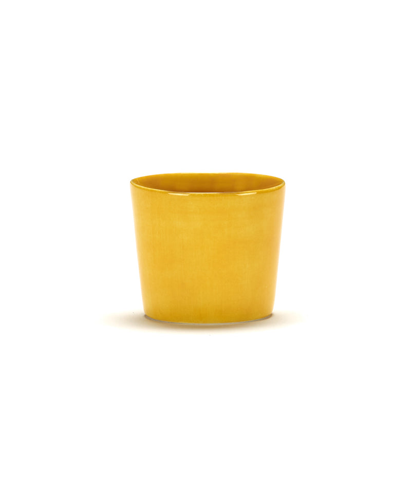 Set of Four Espresso Cups Yellow