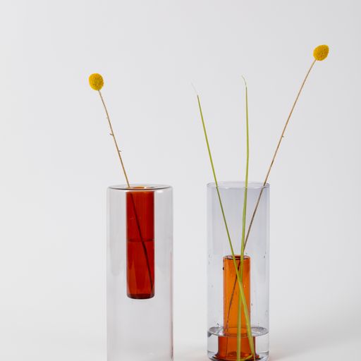 Tall Reversible Glass Vase